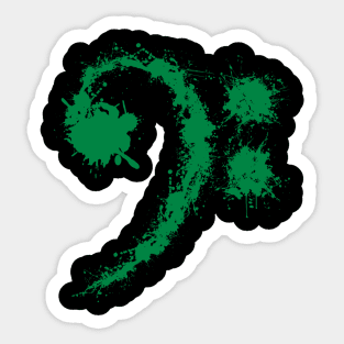 Bass Clef Green - Cool Funny Music Lovers Gift Sticker